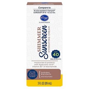 LKroger Hydrating Cream Shimmer Sunscreen SPF 40 3oz